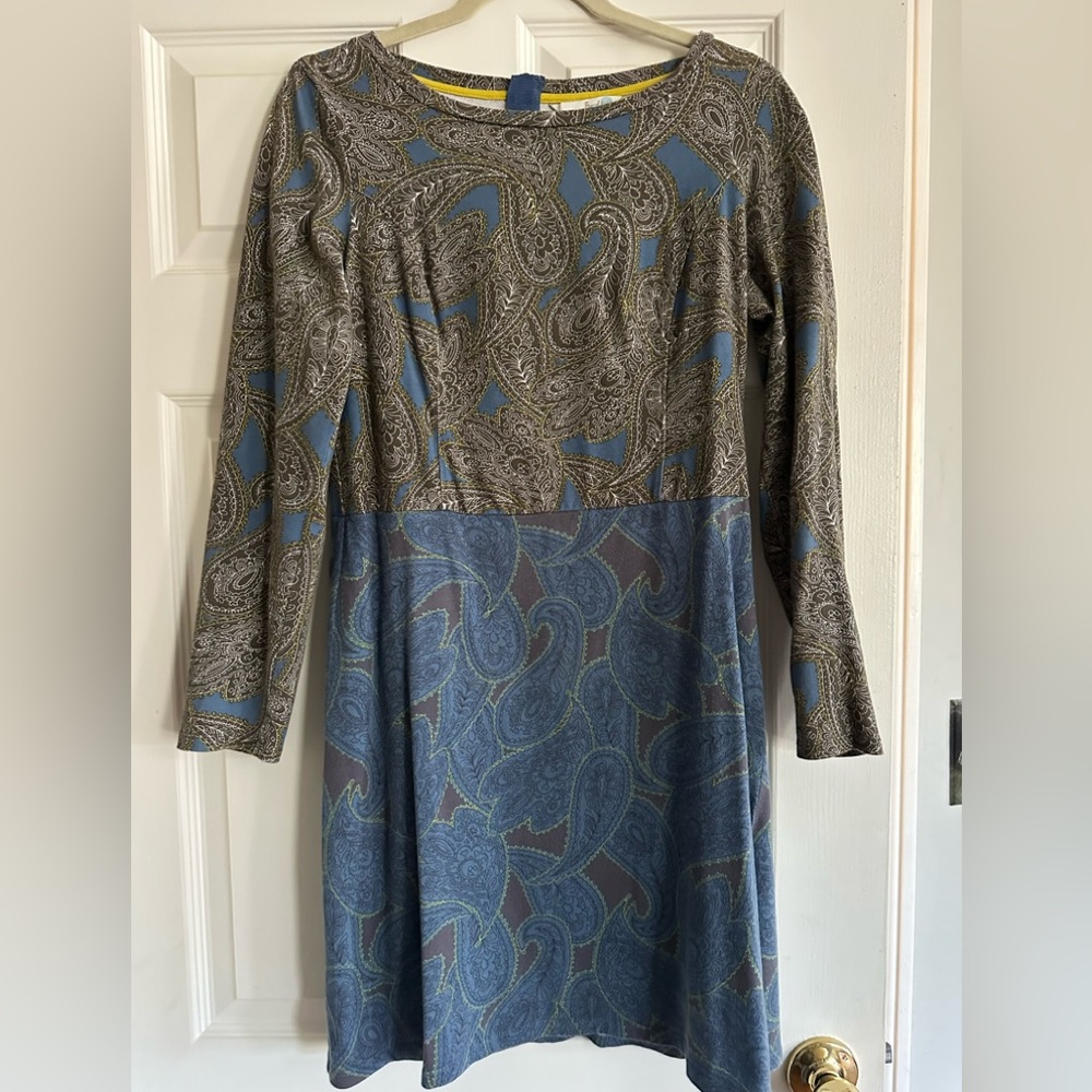 Boden two paisley pattern dress US 6